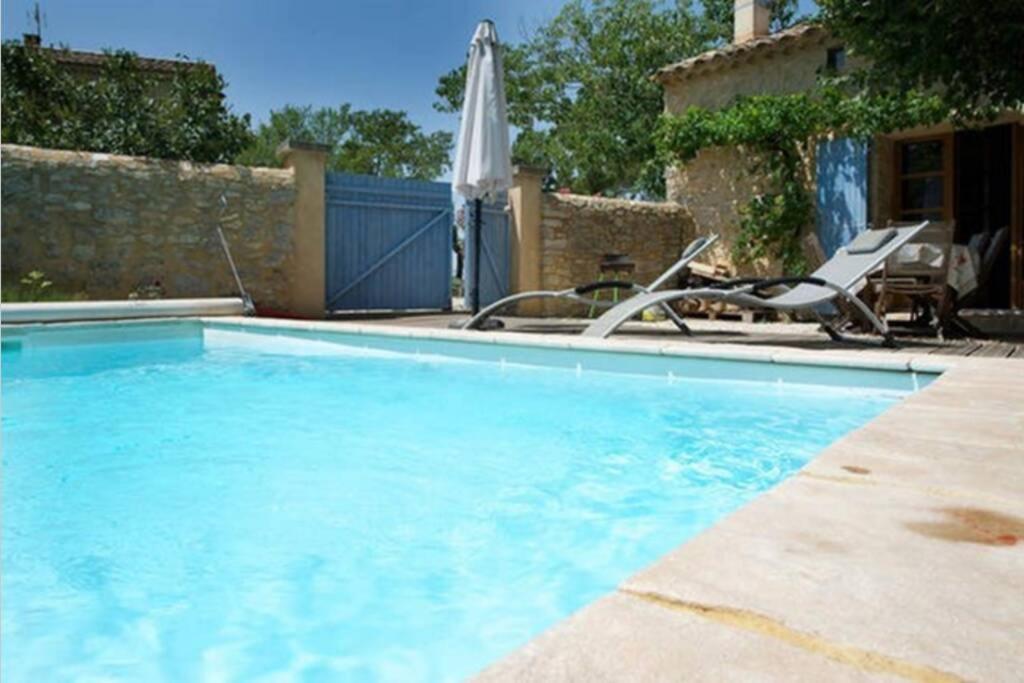 Maison De Plain Pied Pour 4 Pers Piscine Lussan Lussan  Kültér fotó