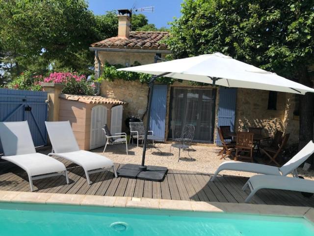 Maison De Plain Pied Pour 4 Pers Piscine Lussan Lussan  Kültér fotó