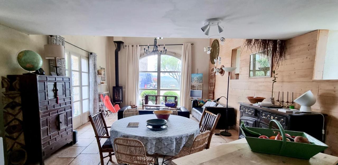 Maison De Plain Pied Pour 4 Pers Piscine Lussan Lussan  Kültér fotó